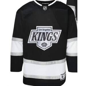 NEW LA KINGS kid's drew doughty premium hockey jersey in black/white